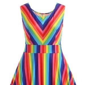 Rainbow pride super fun dress